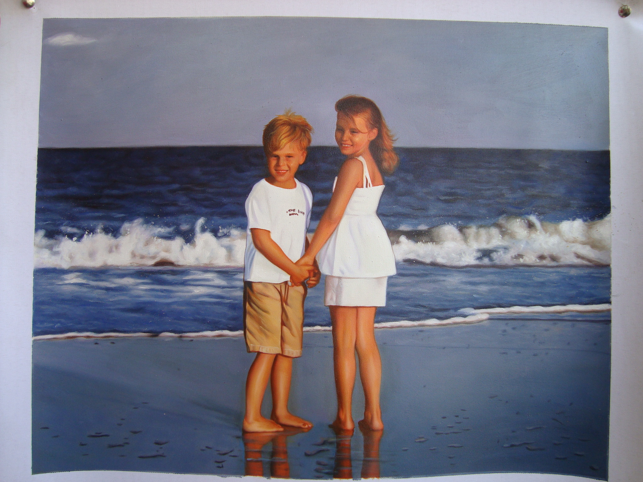 2048x1536 Kids On Beach Painting Ed In China Weblog - Beach Painting For Kids