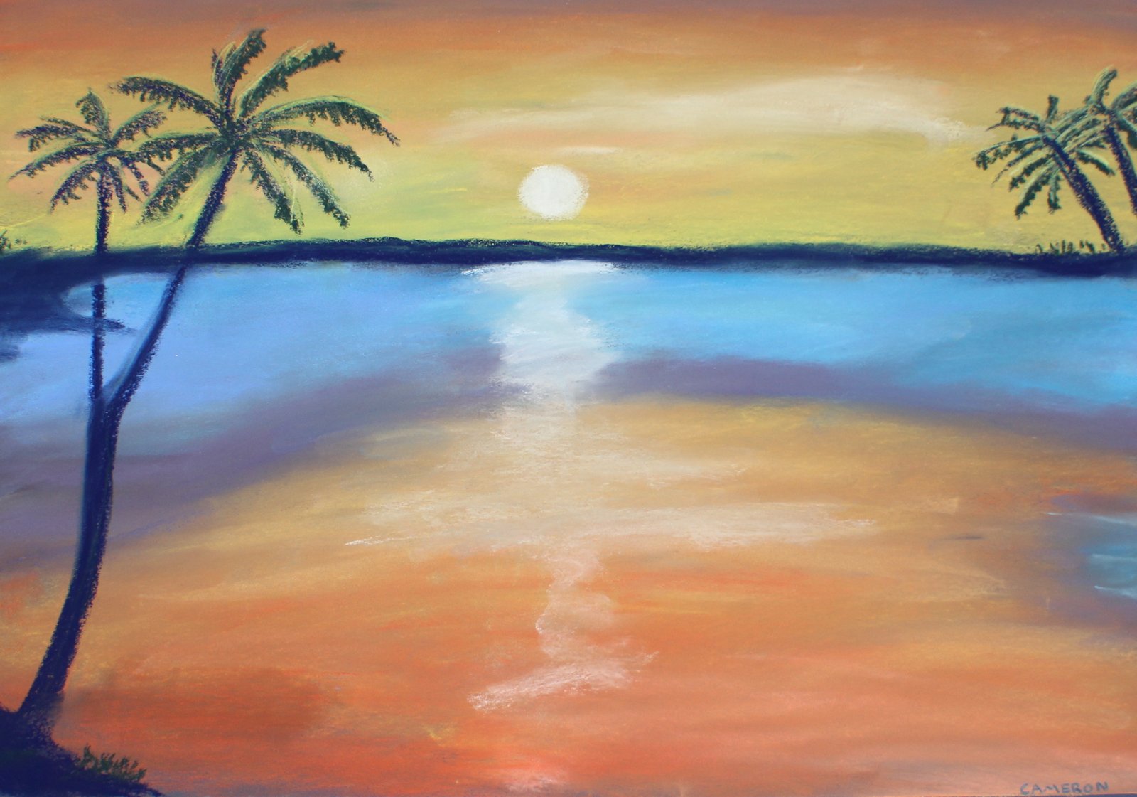 Beach Painting For Kids at PaintingValley.com | Explore collection of ...