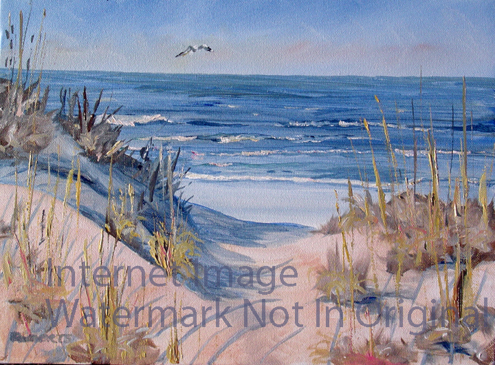 720x530 Paintings Of Tom Roberts - Beach Painting Obx