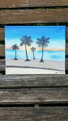 236x419 Beach Sunrise, Mixed Media Painting, Sunrise, Sunset, Beach, Obx - Beach Painting Obx