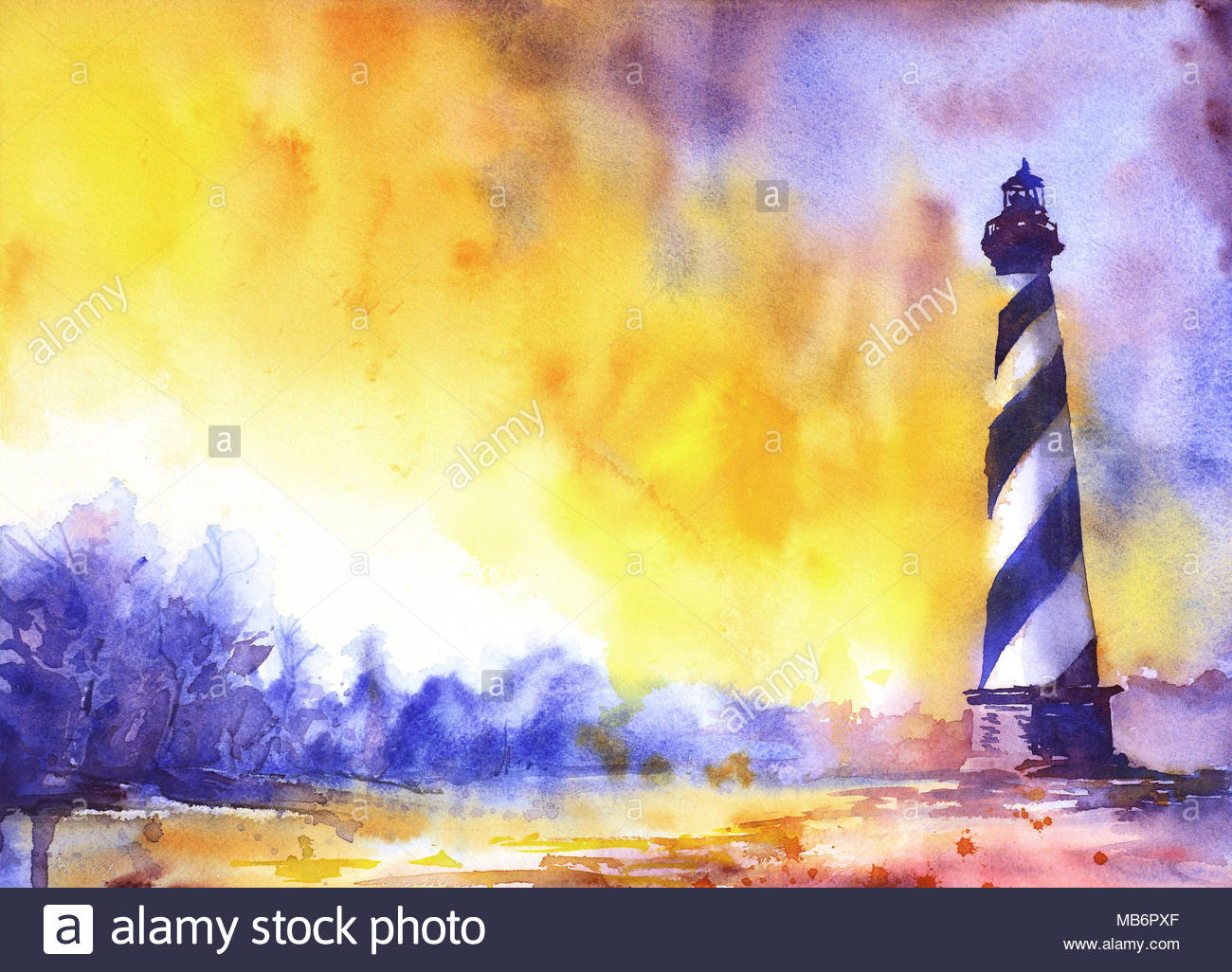 1300x1026 Beach Watercolor Paintings Stock Photos Amp Beach Watercolor - Beach Painting Obx