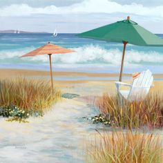 236x236 Beautiful Diversity - Beach Scene Painting