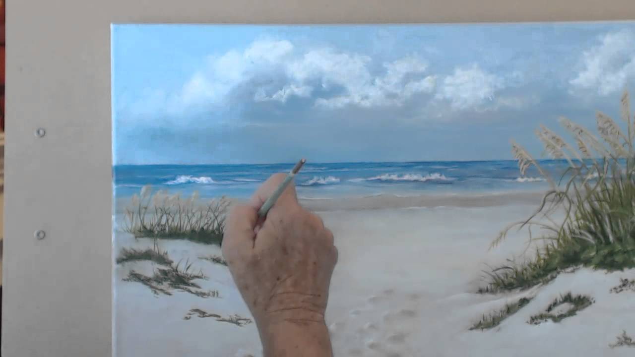 1280x720 How To Paint A Beach Scene In Oils Session 9 Finishing Touches - Beach Scene Painting