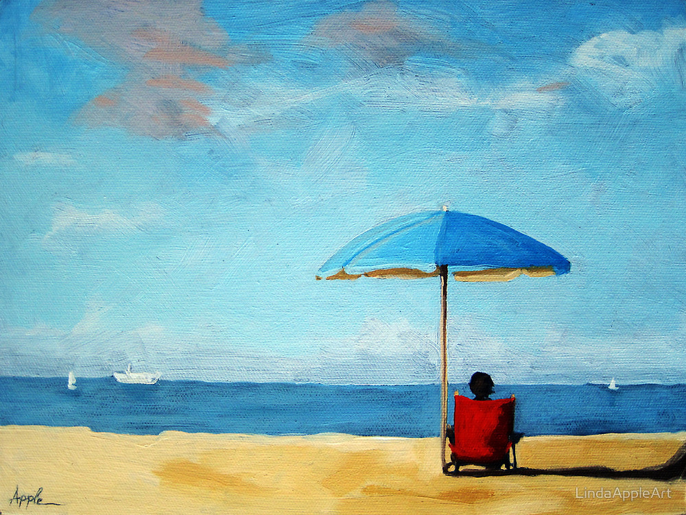 1000x751 Oil Paintings Beach Scenes - Beach Scene Painting