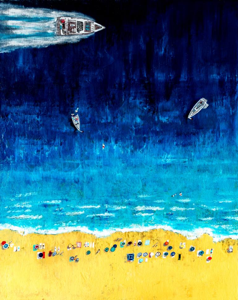 770x970 Saatchi Art Beach Scene Painting By Sebastian Grabbe - Beach Scene Painting