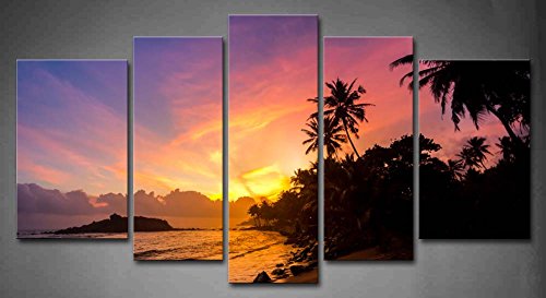 500x273 First Wall Art - Beach Silhouette Painting