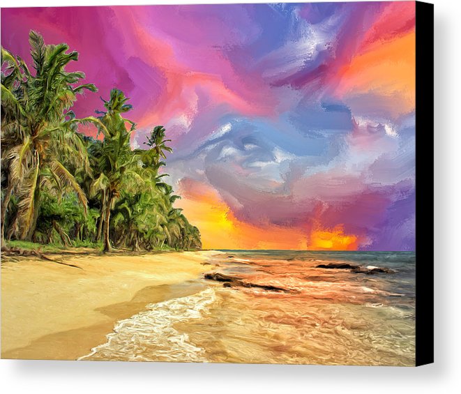 661x565 Bali Beach Sunset Canvas Print Canvas Art By Dominic Piperata - Beach Sunset Canvas Painting