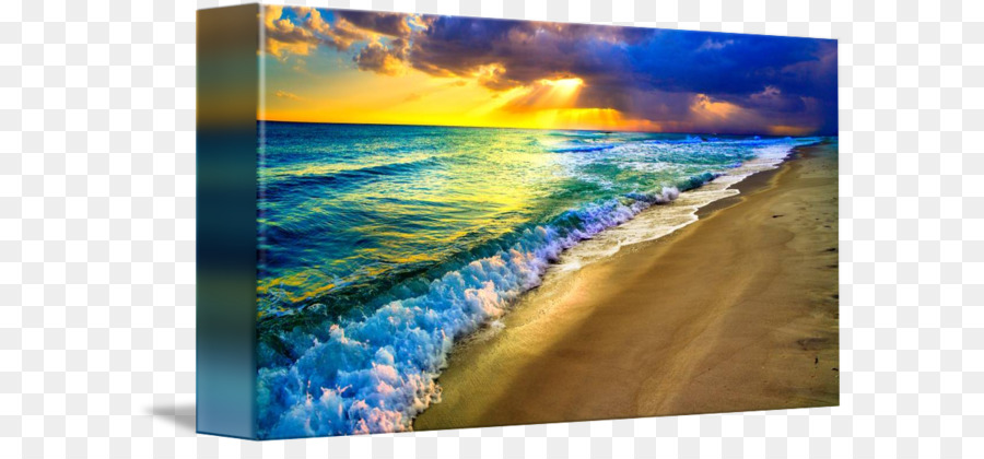 900x420 Body Of Water Sea Painting Water Resources - Beach Sunset Painting