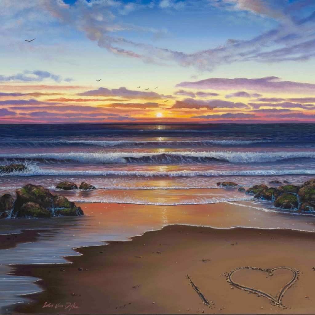 Beach Sunset Painting at Explore