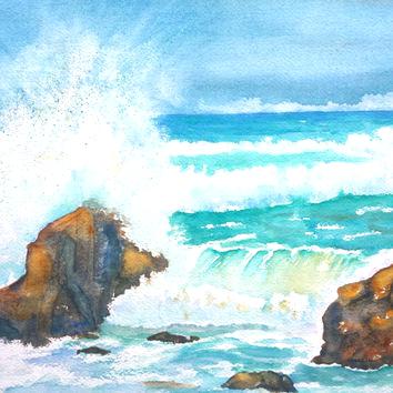 354x354 Beach Themed Paintings Art On Canvas Using Seahorse Motif For More - Beach Themed Painting