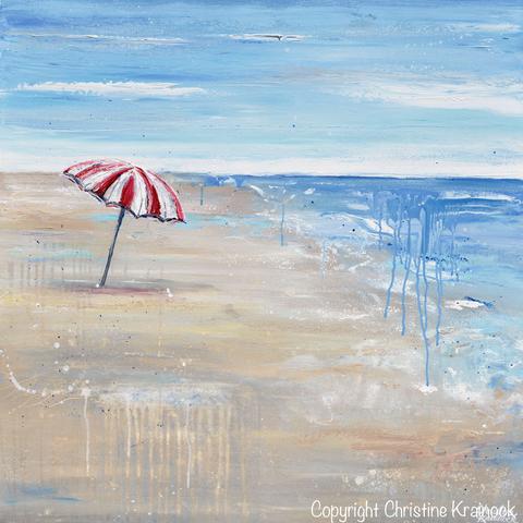 Beach Umbrella Painting at PaintingValley.com | Explore collection of ...