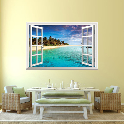 Beach Window Painting at PaintingValley.com | Explore collection of ...