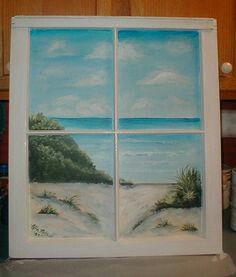 236x277 8786 Best Painting Tutorial Art Ideas, Tips For Acrylic, Oil - Beach Window Painting