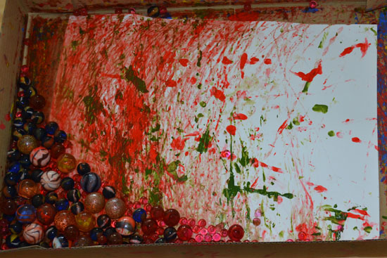 550x367 Painting With Water Beads And Marbles - Bead Painting