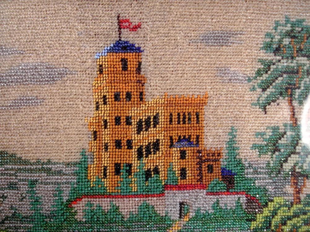 1000x750 Victorian Bead Painting Of A Castle Avery Amp Dash Collections - Bead Painting