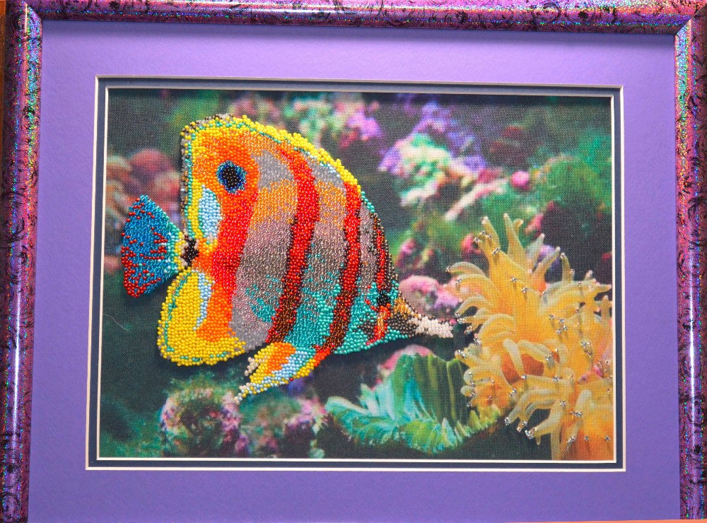 1000x740 Bead Embroidered Paintings - Bead Painting