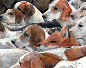 300x237 Beagle Paintings Fine Art America - Beagle Painting