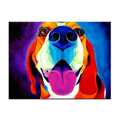 480x480 Beagle Print Oil Painting The Top Dog Deals - Beagle Painting