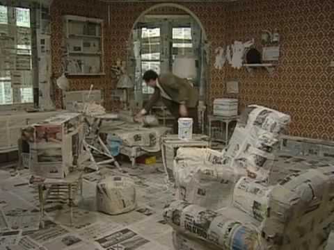 480x360 Mr Bean Painting His House - Bean Painting