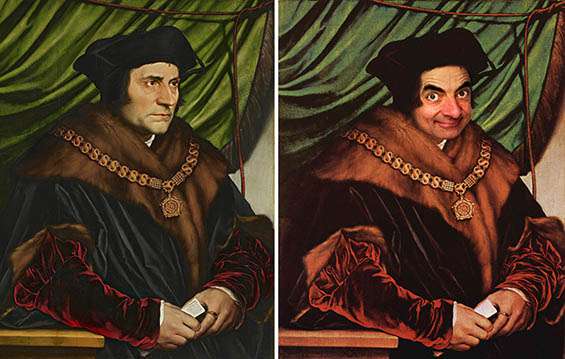 565x359 Mr. Bean As The Mona Lisa, Rembrandt And Other Iconic Paintings - Bean Painting