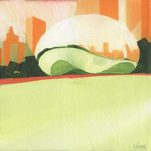 300x300 Chicago Bean Paintings Fine Art America - Bean Painting