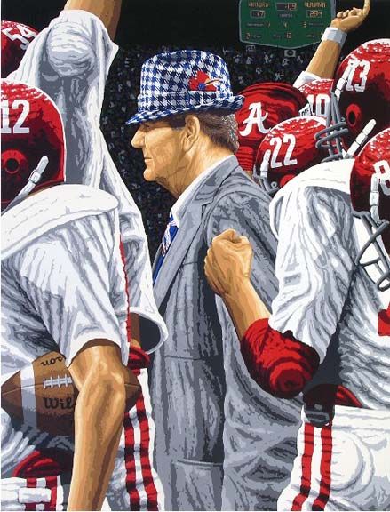 439x576 Coach Bear Bryant. I Really Want This Painting. Born And Bred - Bear Bryant Painting