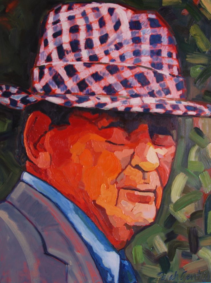 740x994 Oil Paintings Sarah Gentry Art Bear Bryant Watercolor - Bear Bryant Painting