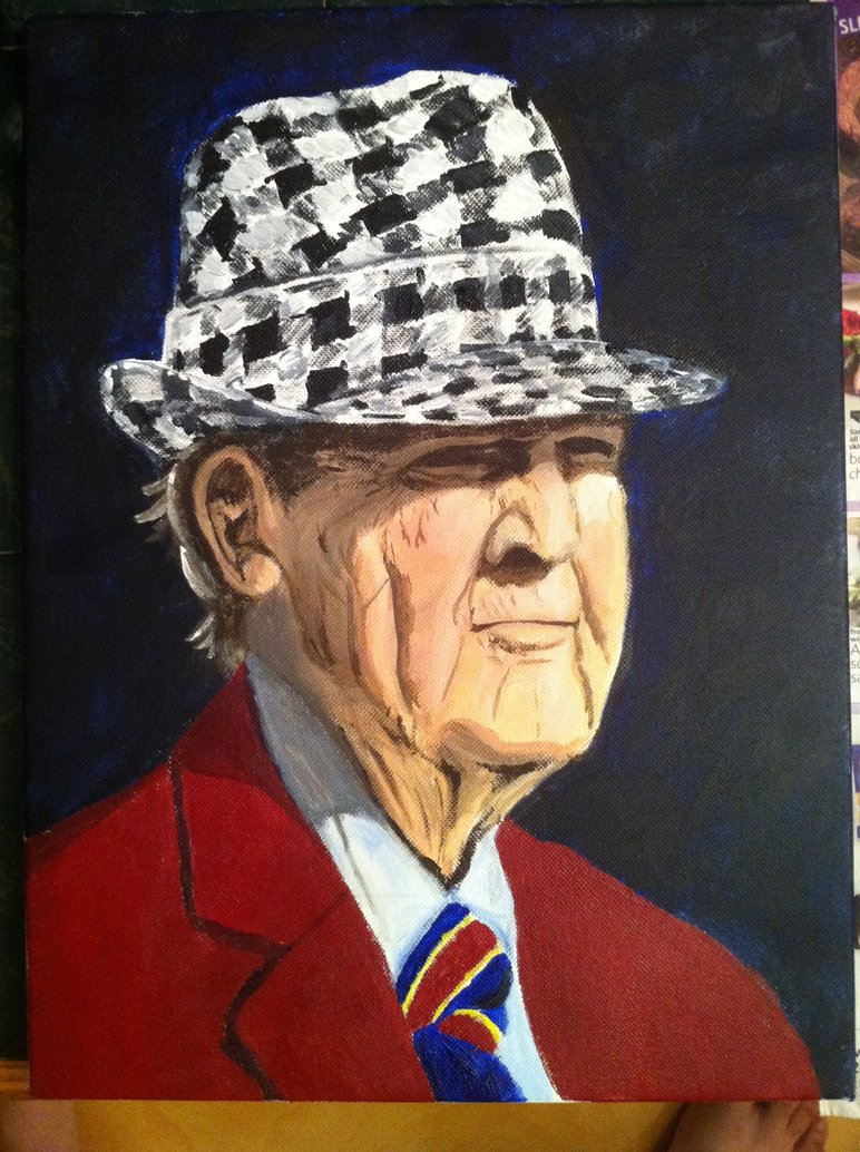 772x1034 Bear Bryant By Michaelelliottfurr - Bear Bryant Painting