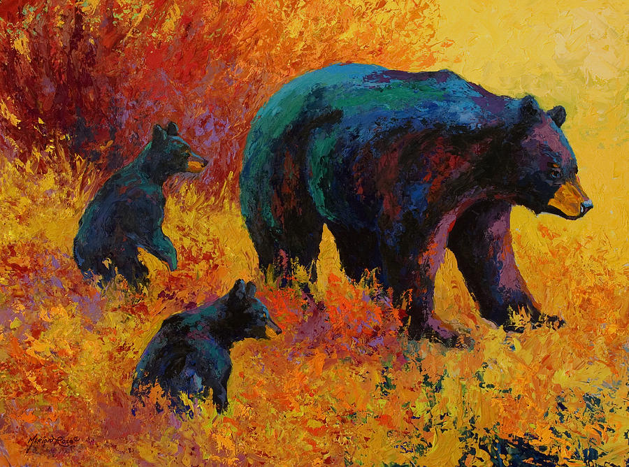 900x668 Double Trouble - Bear Cub Painting