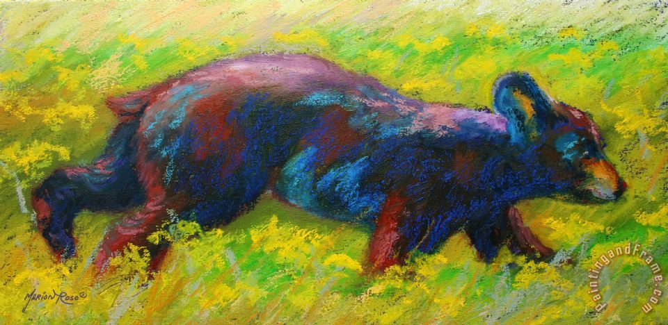 960x468 Marion Rose Running Free - Bear Cub Painting