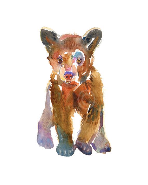 570x713 Bear Cub 2 - Bear Cub Painting