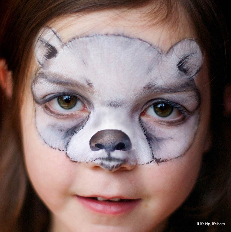 Inspiring Children's Makeup For Halloween By Christy Lewis - Bear Face ...
