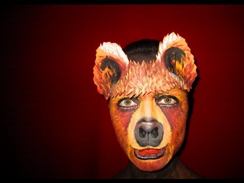 Bear Face Painting At Paintingvalley Com Explore Collection Of Bear