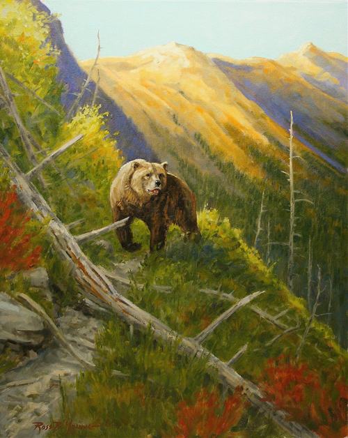 500x628 His Country - Bear Mountain Painting