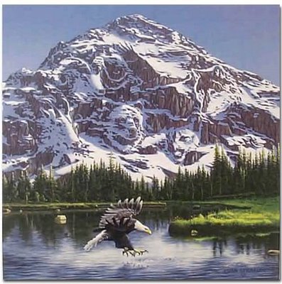 397x400 John Van Straalen's Purple Mountains Majesty - Bear Mountain Painting