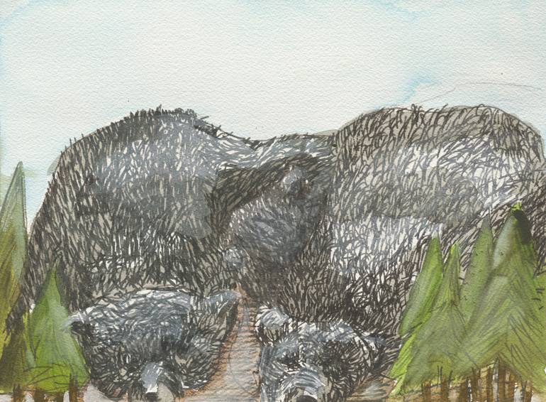 770x566 Saatchi Art Bear Mountain Painting By Britney Jette - Bear Mountain Painting