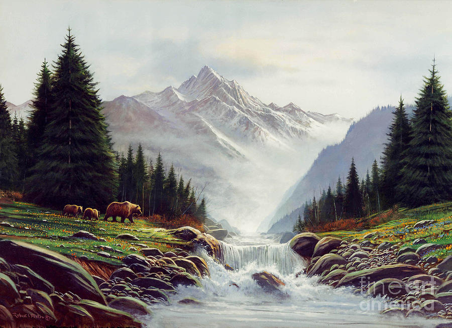 900x652 Bear Mountain Painting By Robert Foster - Bear Mountain Painting