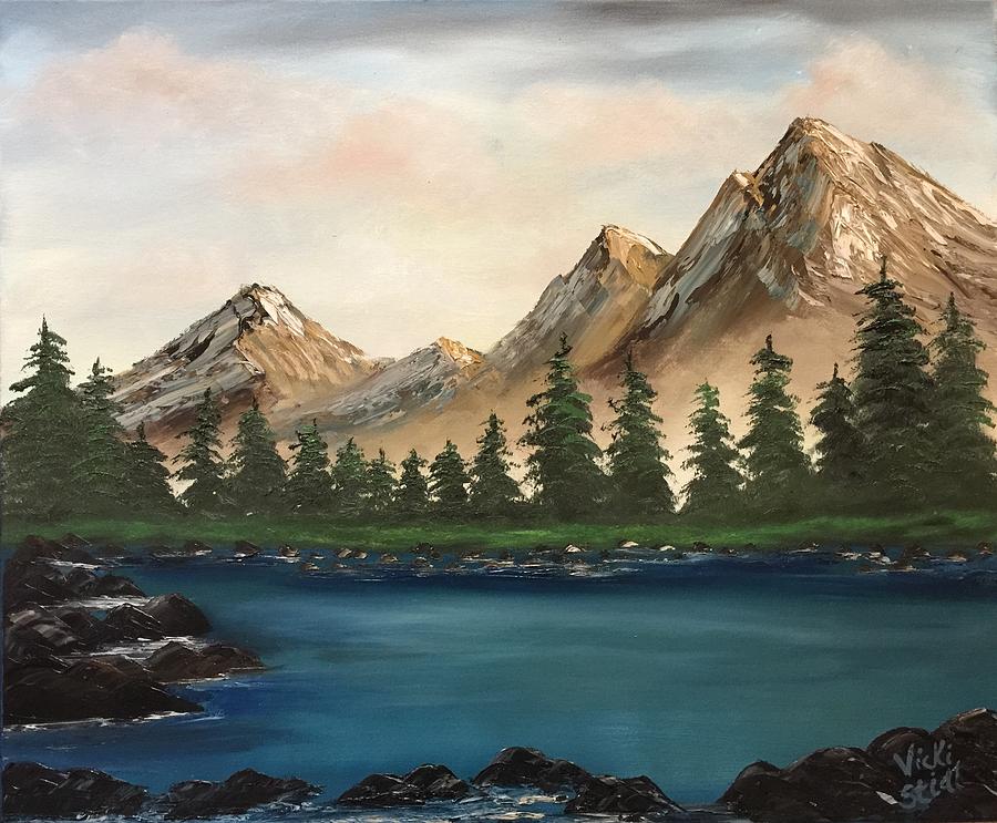 900x743 Bear Mountain Painting By Vicki Stidl - Bear Mountain Painting