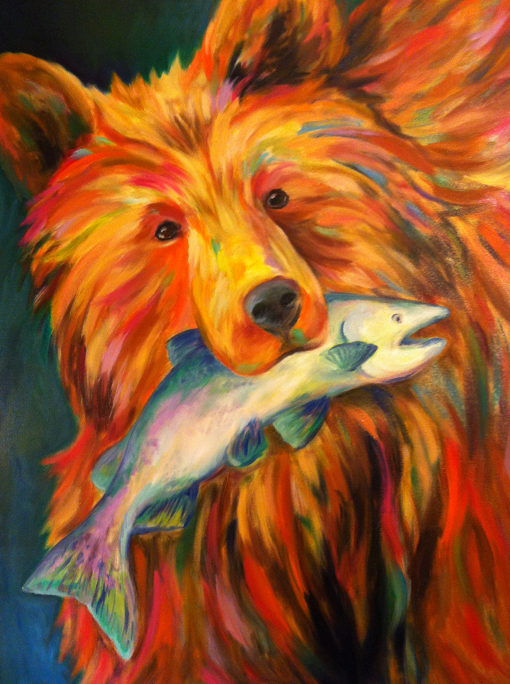 720x964 Bear Oil Painting - Bear Oil Painting