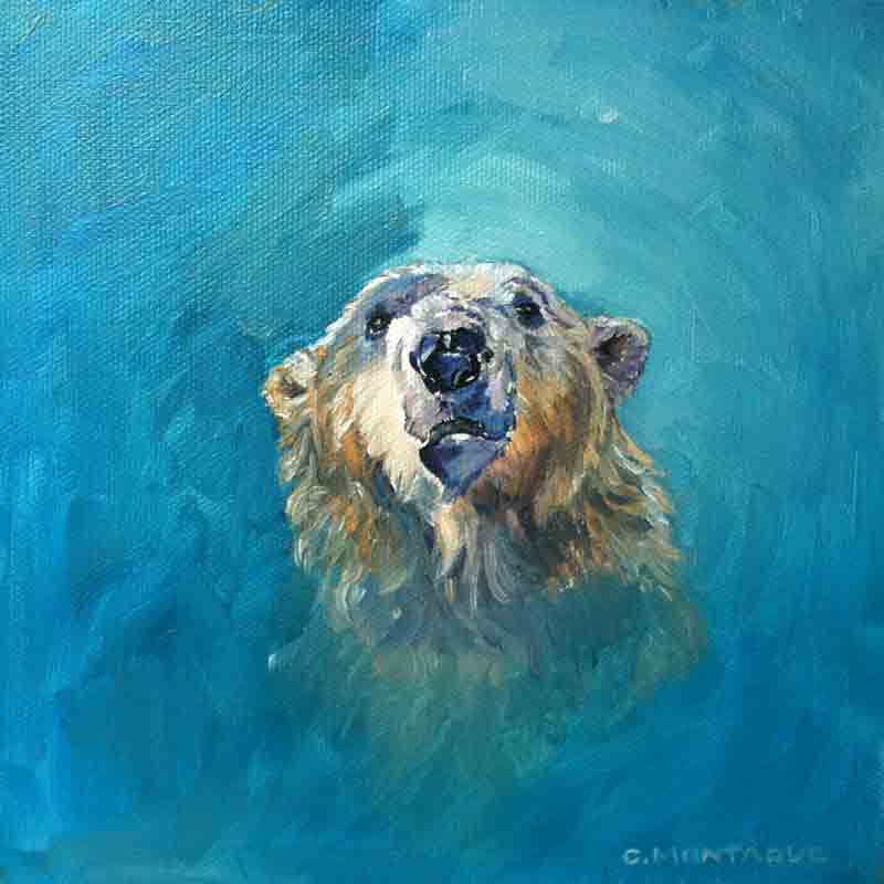 800x800 Polar Bears In Orangeville Christine Montague Polar Bear Art - Bear Painting Images