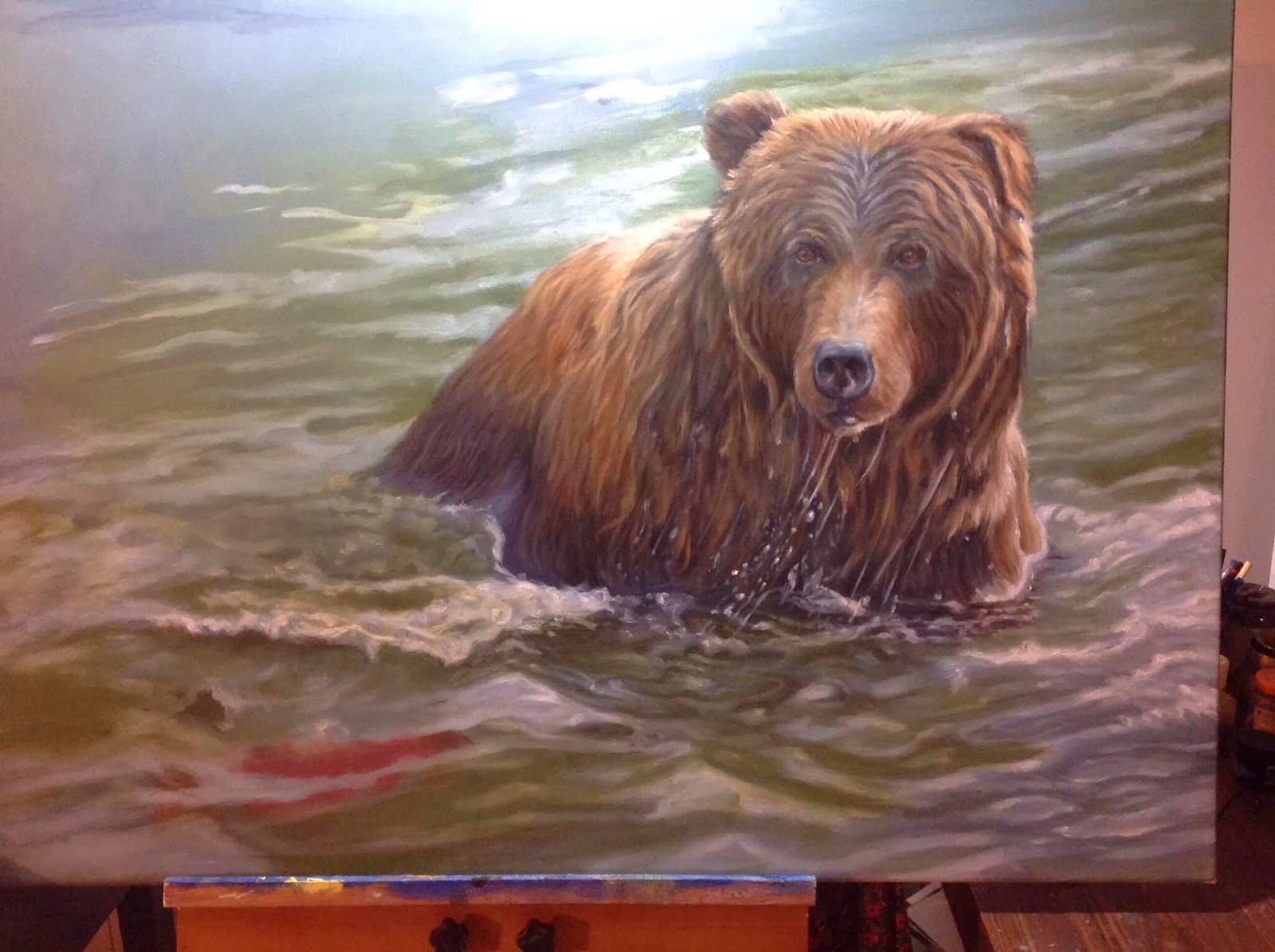 1600x1195 Grizzly Bear Painting Demonstration My Painted Life - Bear Painting Images
