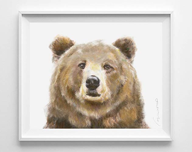 631x500 Bear Watercolor Painting - Bear Watercolor Painting