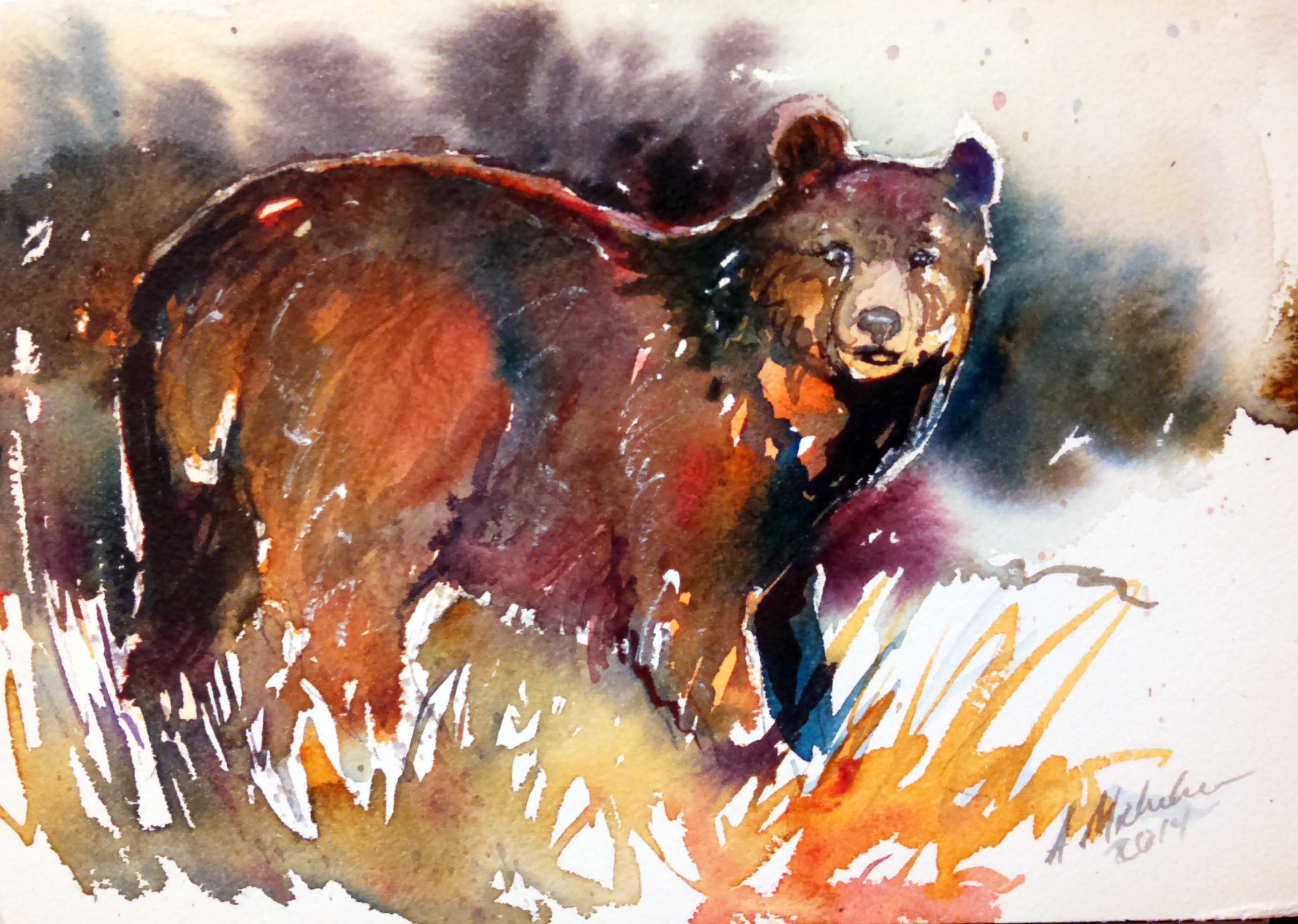 2776x1976 Bear Painting 2 - Bear Watercolor Painting