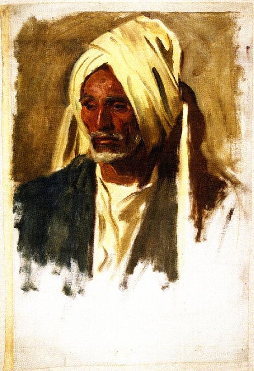 500x731 Old Man With A White Beard Painting John Singer Sargent Oil - Beard Painting