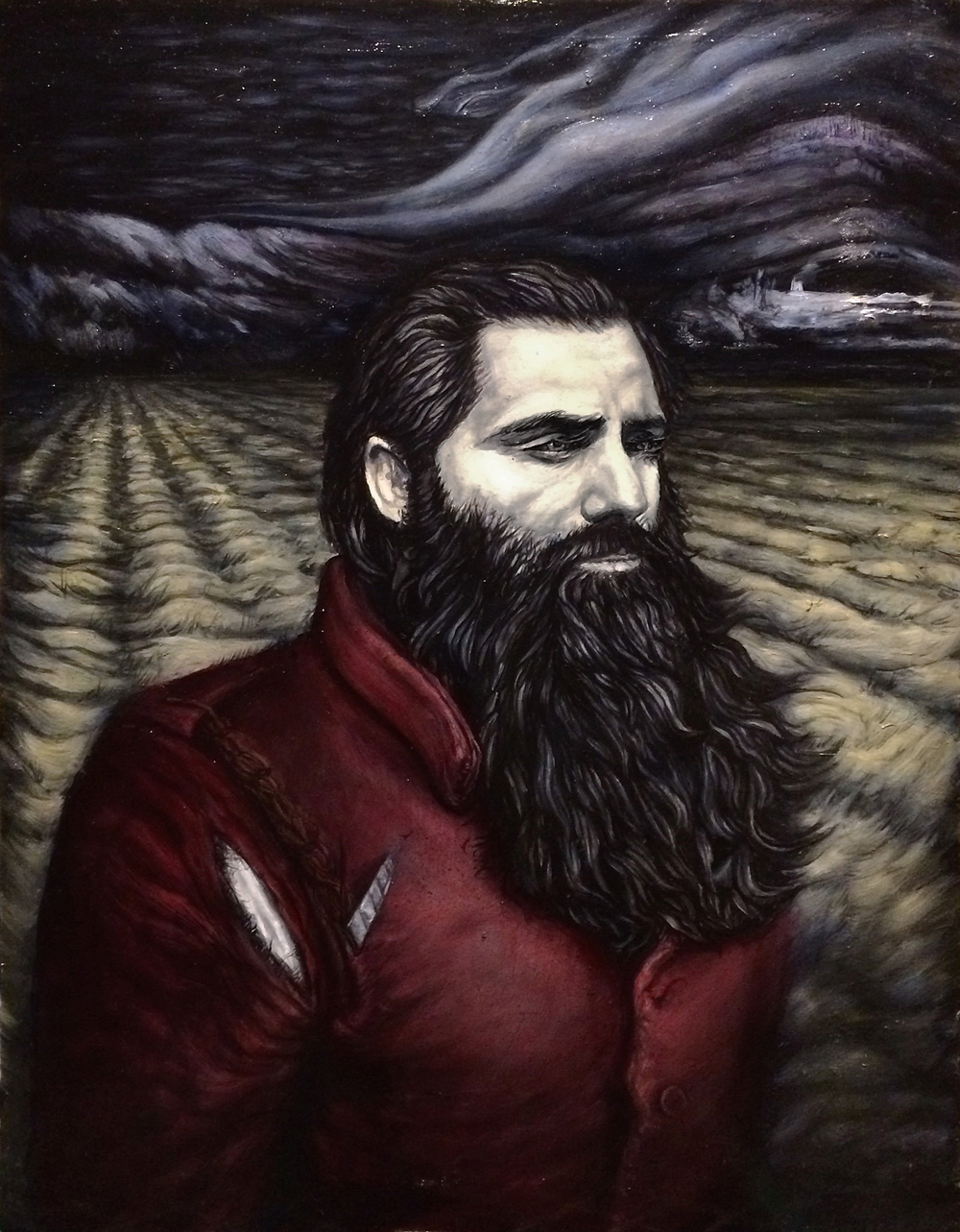 1000x1283 Painting Sergio Barrale - Beard Painting