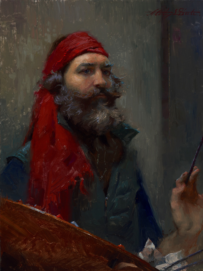 672x896 Alexey Steele High Art Forever My New Paintings Forty Day Beard - Beard Painting