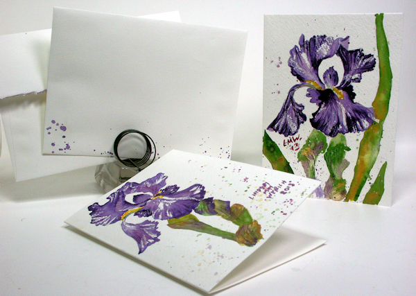 600x427 Free Watercolor Painting Tutorial Bearded Iris The Frugal - Bearded Iris Painting