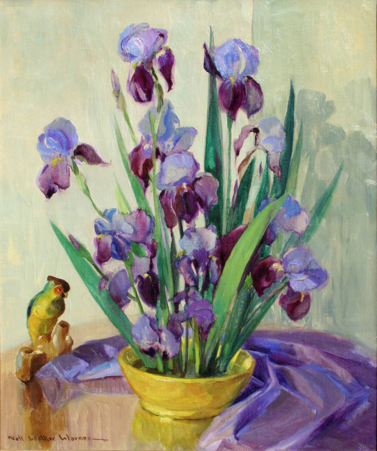 1280x1532 Nell Walker Warner - Bearded Iris Painting