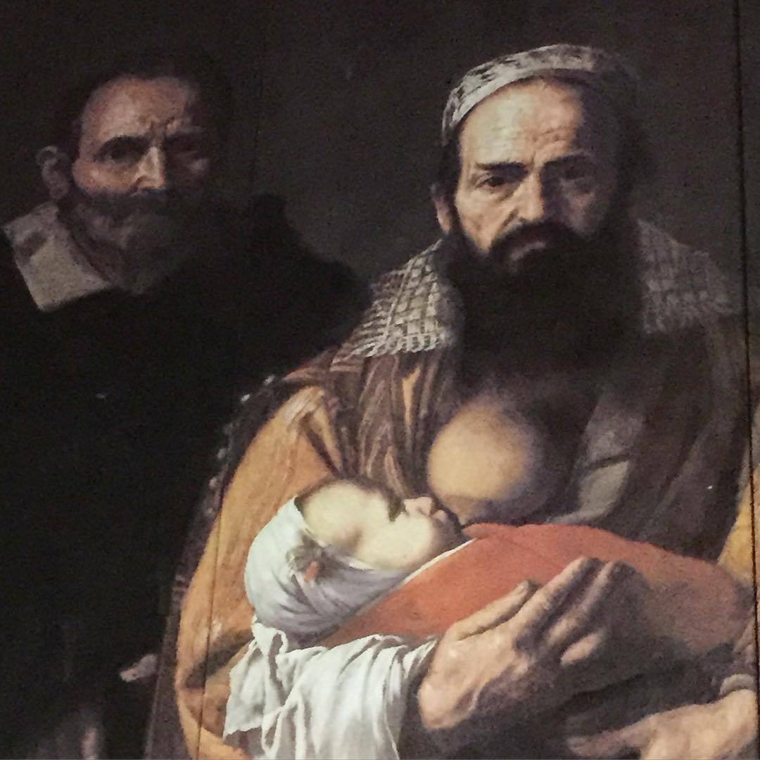 1080x1080 Arsenik Kinda Creepy Painting - Bearded Woman Painting