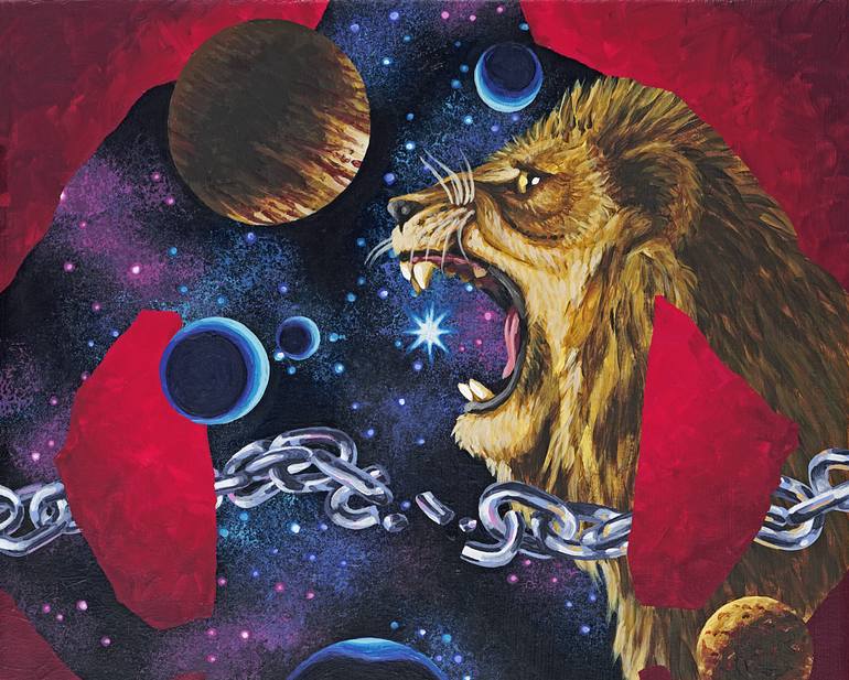 770x617 Saatchi Art Unleash The Beast Within Painting By Mark Mitchell - Beast Painting